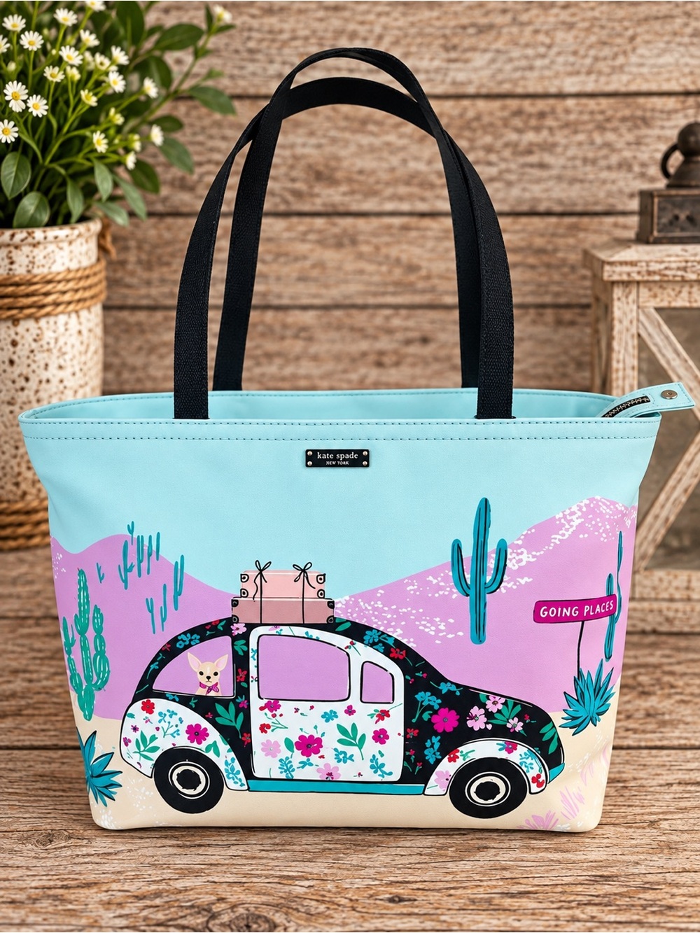 KATE SPADE Scenic Route Car Francis “Going Places” Collector Novelty Bag